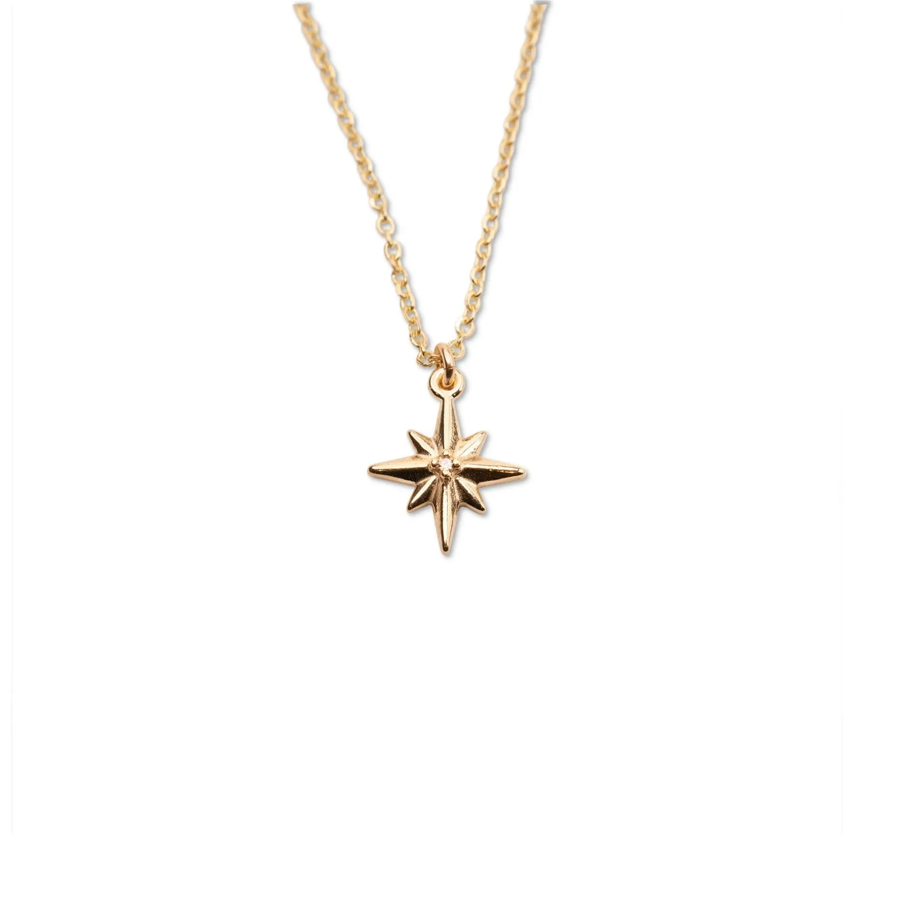 14k Northstar Diamond Necklace sold by RG
