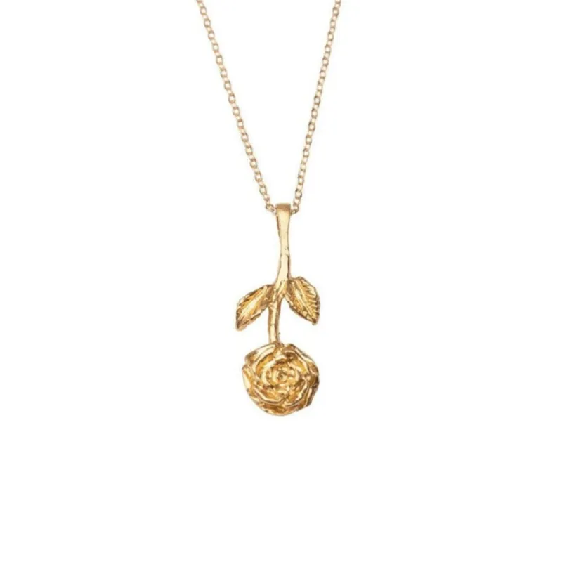 Gold Rose Necklace sold by RG