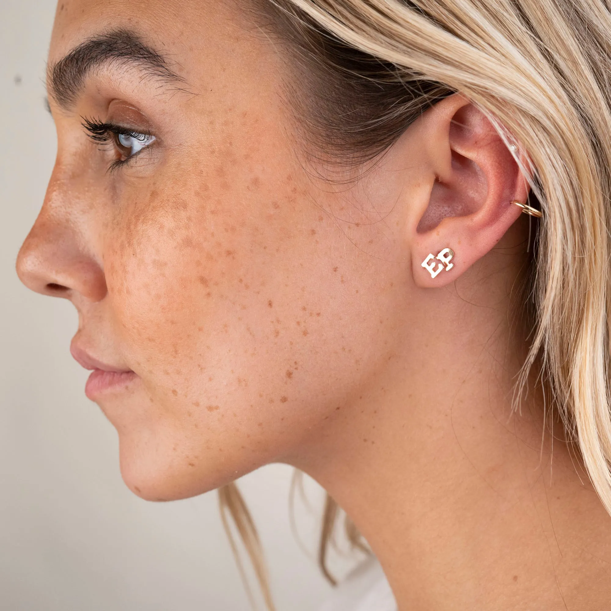 Gold Filled Alphabet Stud (Single) sold by RG product image thumbnail 2