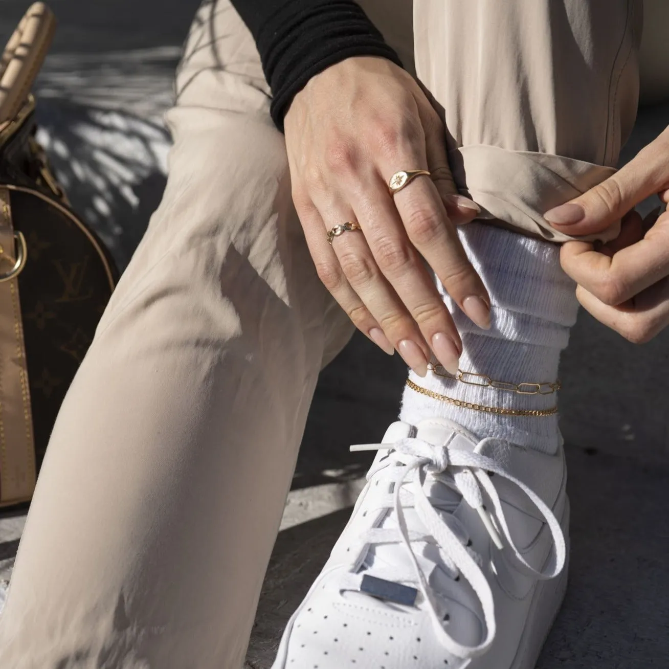 Gold Filled Curb Link Anklet sold by RG product image thumbnail 5