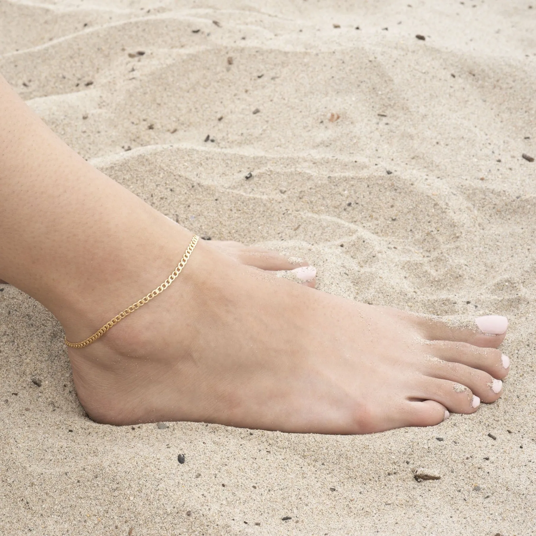 Gold Filled Curb Link Anklet sold by RG product image thumbnail 2