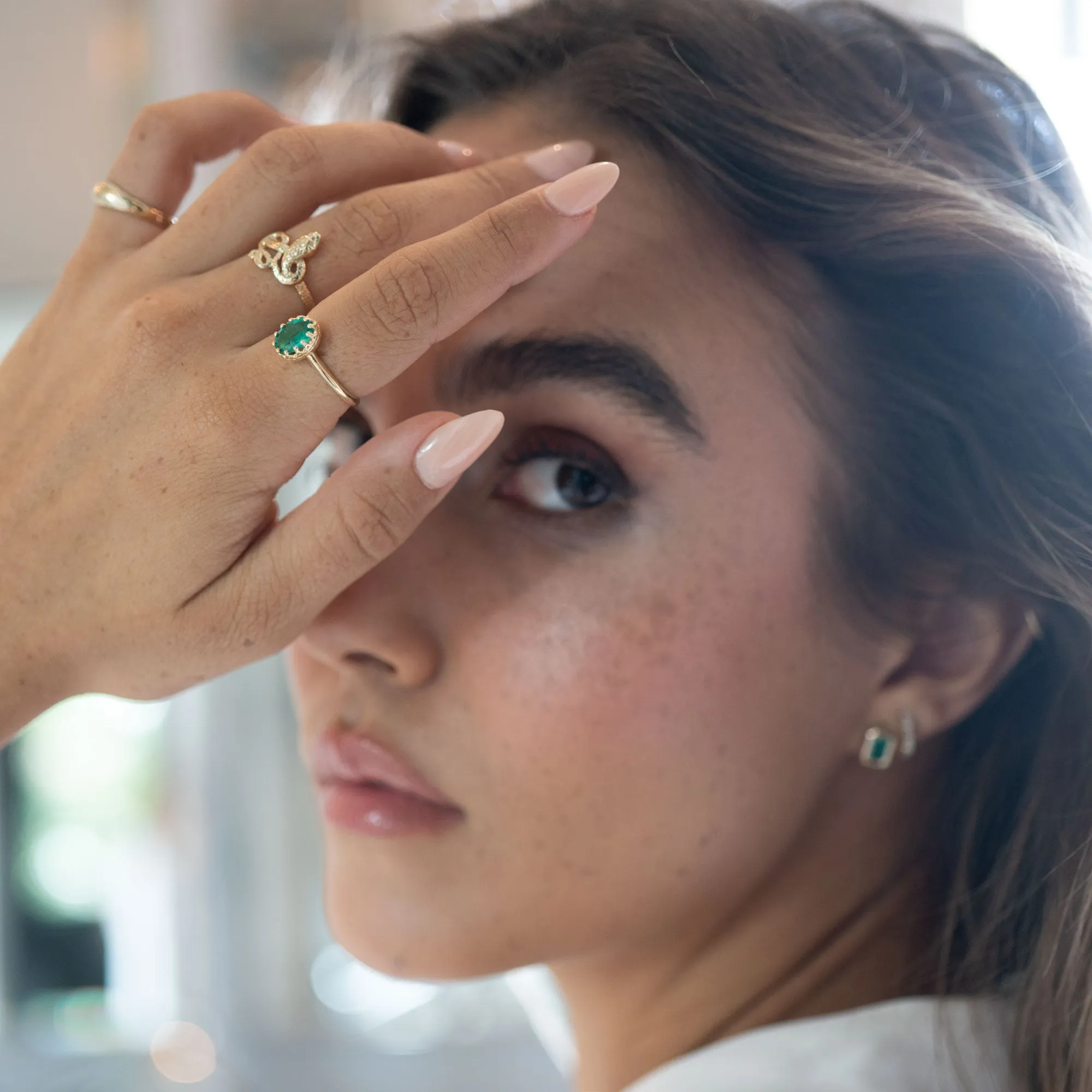 14k Emerald Crown Ring sold by RG product image thumbnail 3