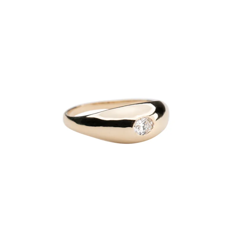 14k Diamond Dome Ring .18 CTW sold by RG