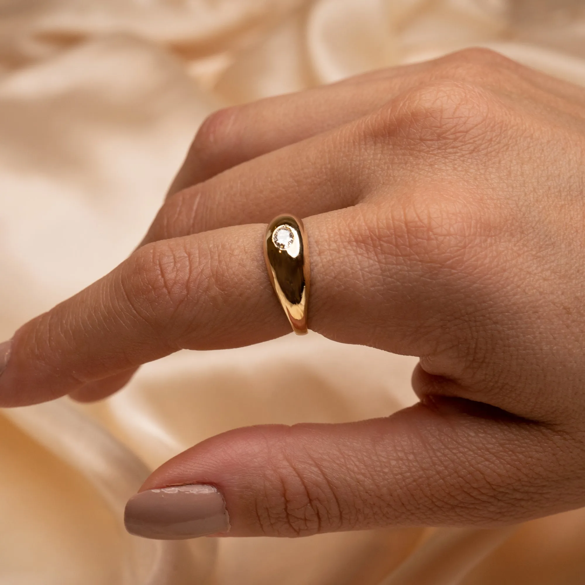 14k Diamond Dome Ring .18 CTW sold by RG product image thumbnail 2