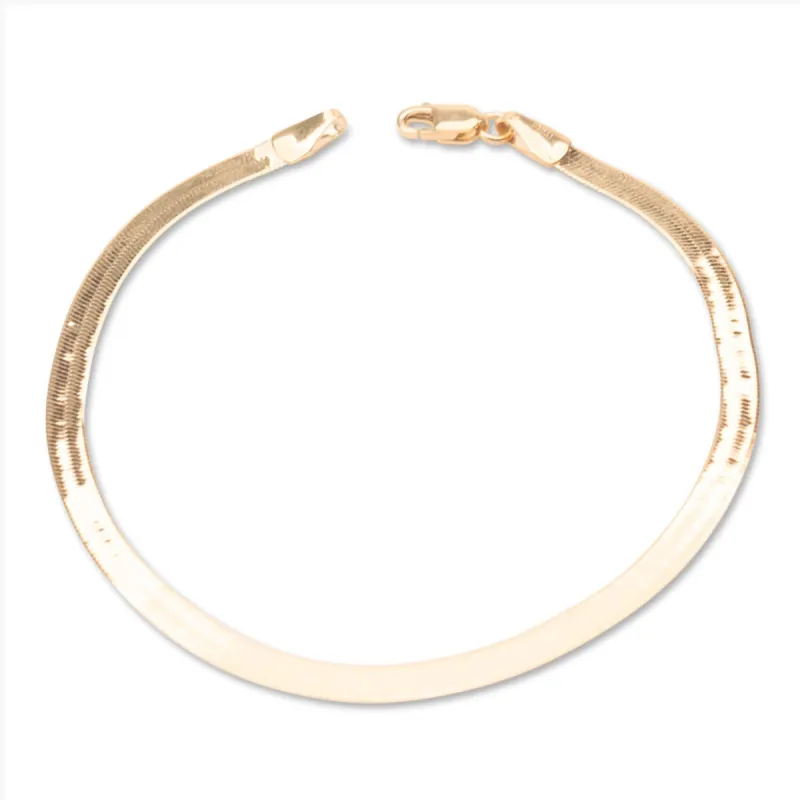 14k Herringbone Bracelet sold by RG