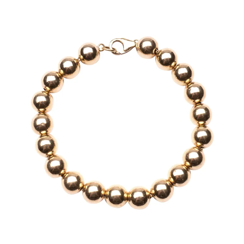 8mm Gold Beaded Bracelet sold by RG