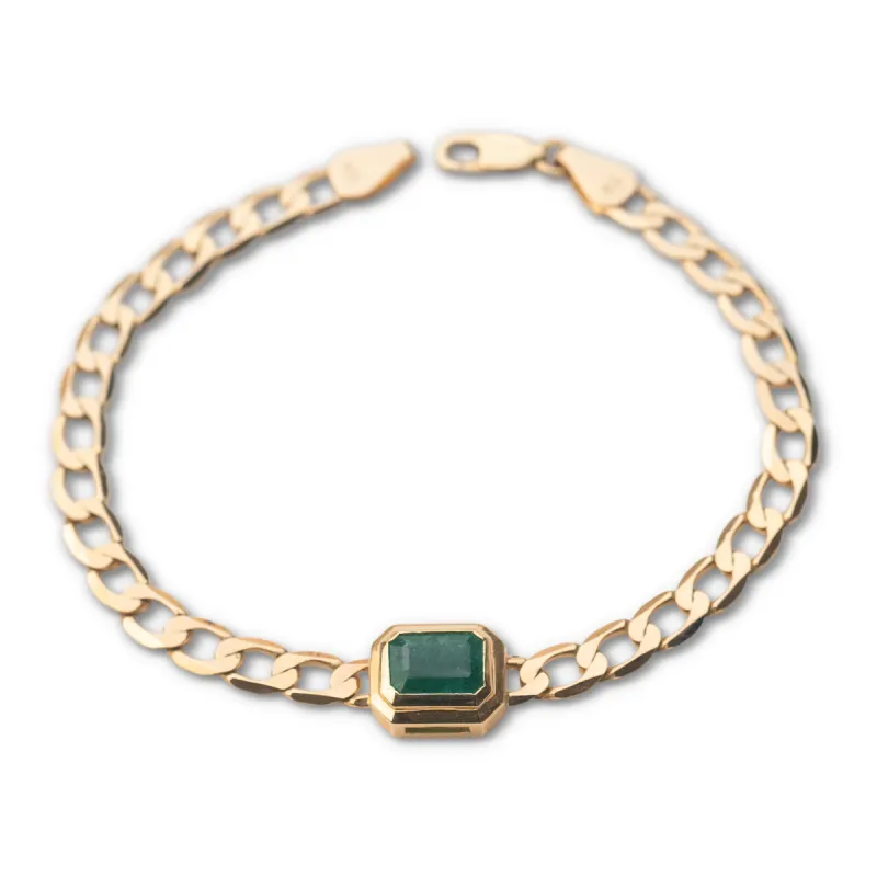 14k Emerald Neptune Bracelet sold by RG