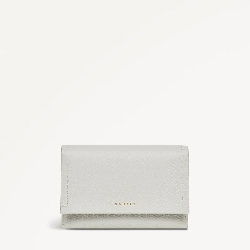 Oak Street Leather Medium Flapover Wallet in Mist - 110720 sold by Radley
