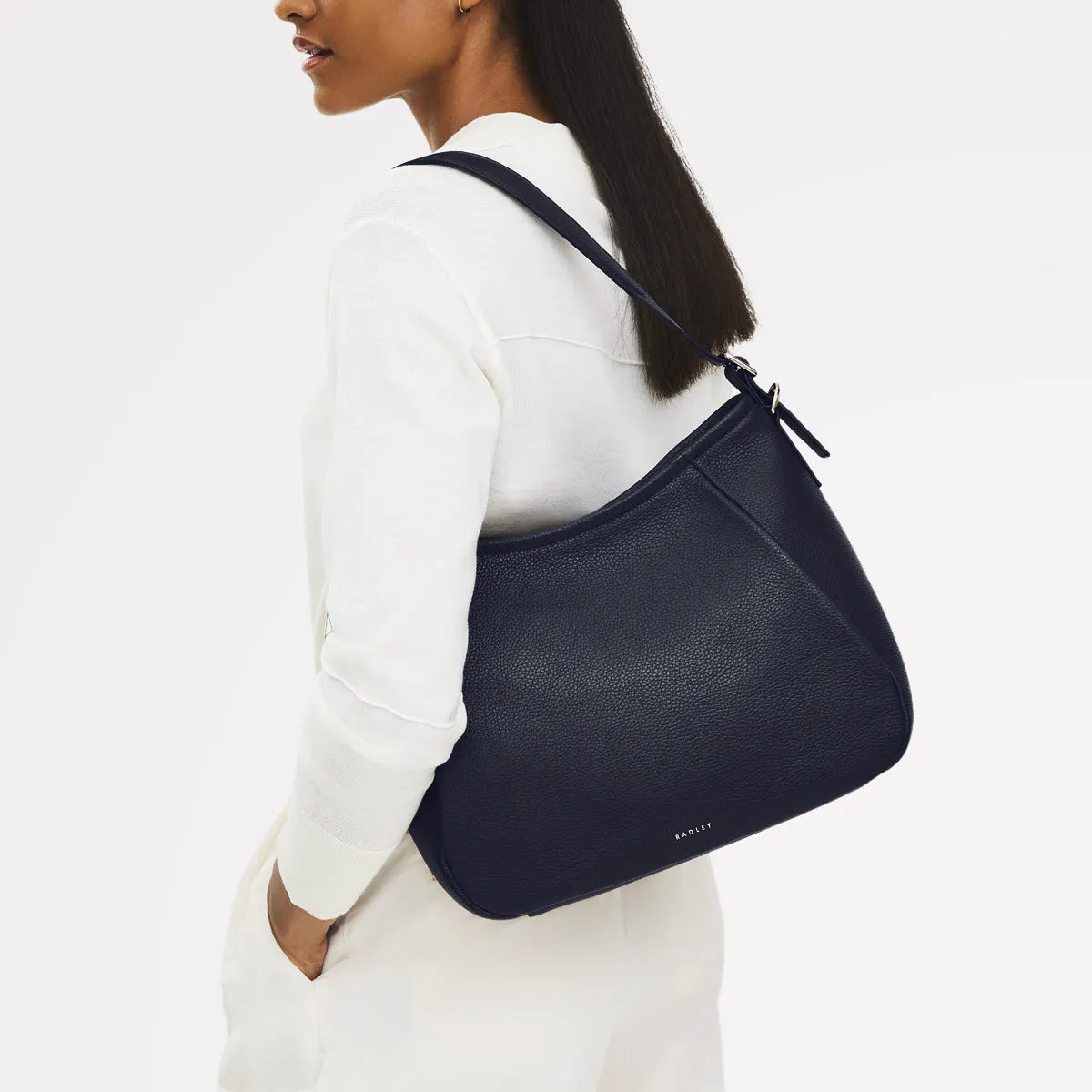 Eastney Street Leather Medium Ziptop Shoulder Bag in Ink - 111923 sold by Radley product image thumbnail 2