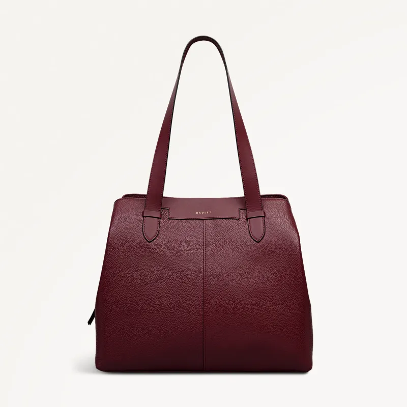 Piccardy Hill 2.0 Leather Medium Ziptop Shoulder Bag in Merlot - 111935 sold by Radley