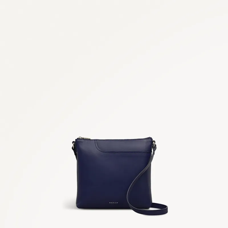 Pockets Leather Small Ziptop NS Cross Body Bag in Evenfall - 112150 sold by Radley