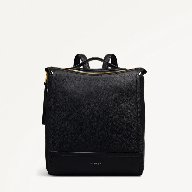 Oak Street Small Ziptop Backpack Black - 112162 sold by Radley