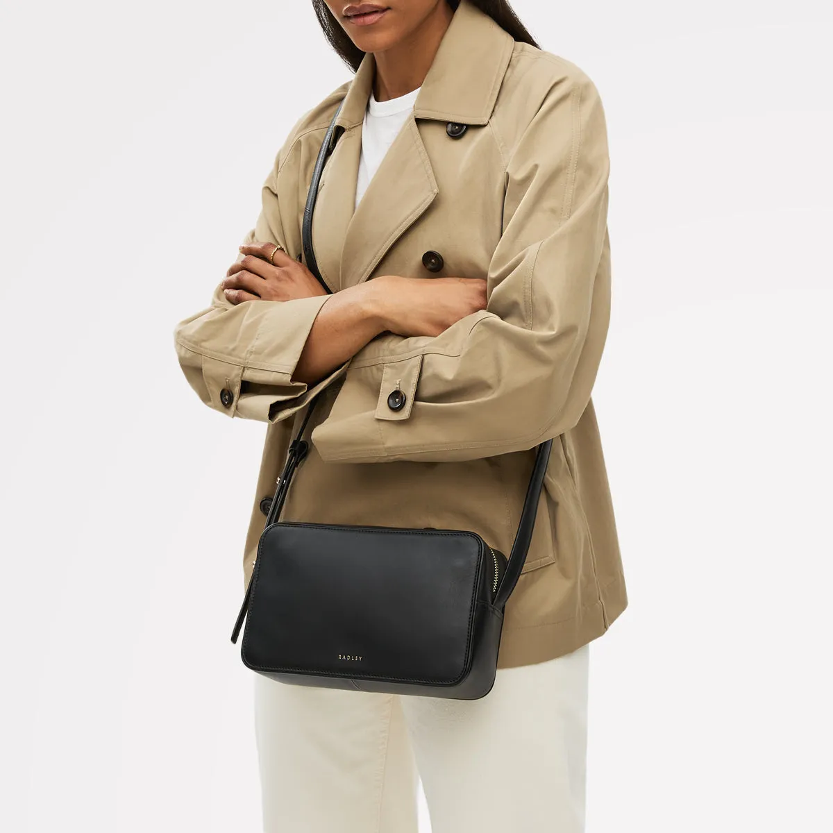 Duchess Close Leather Small Ziptop Cross Body Bag in Black - 112175 sold by Radley product image thumbnail 2