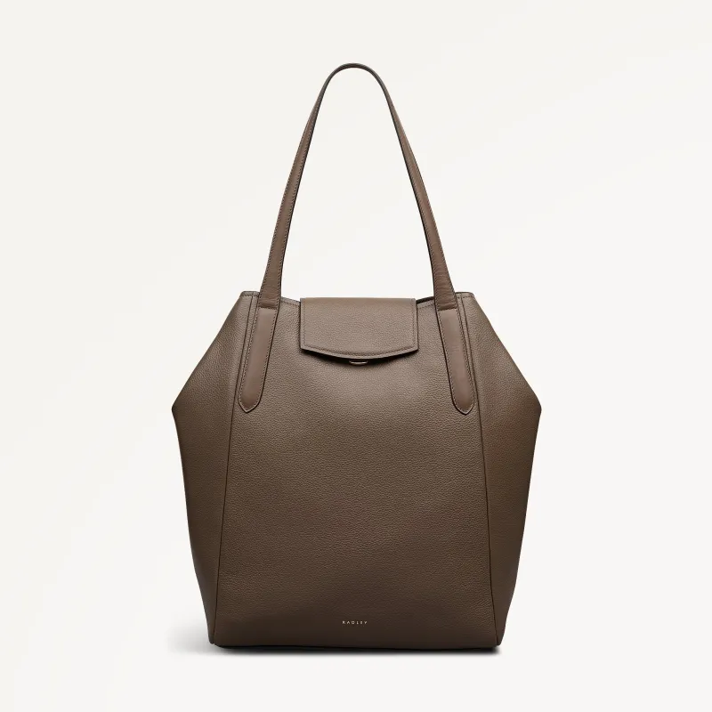 Mayfair Lane Leather Large Flapover Tote Bag in Coffee - 112601 sold by Radley