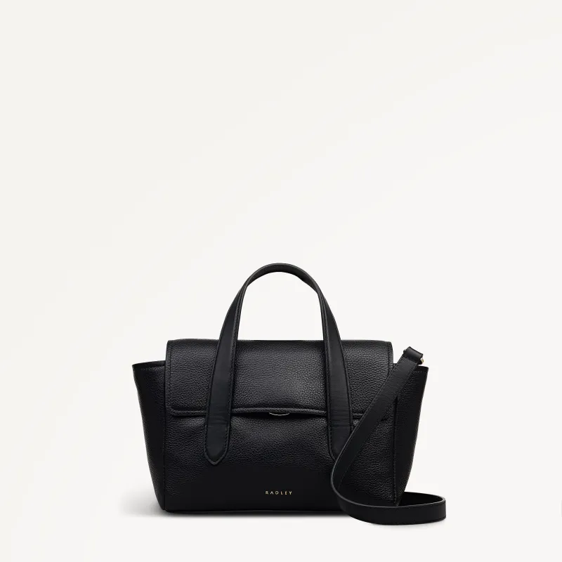 Mayfair Lane Leather Small Flapover Grab Bag in Black - 112596 sold by Radley