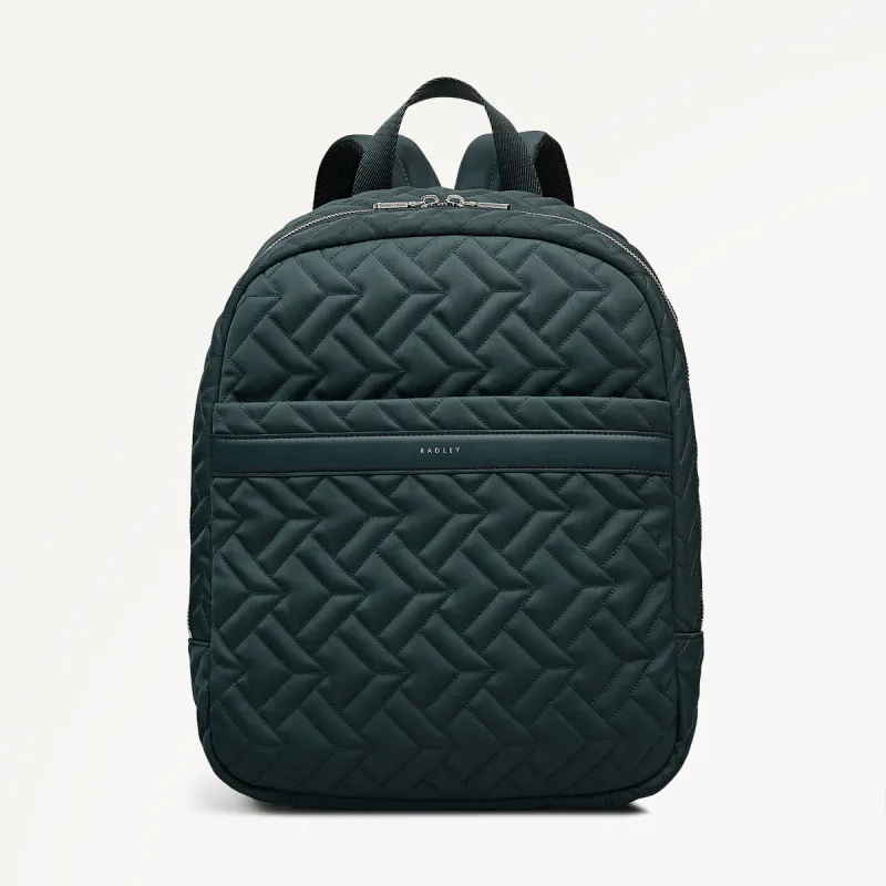 Holland Park Fabric Medium Zip Around Backpack in Teal - 112214 sold by Radley