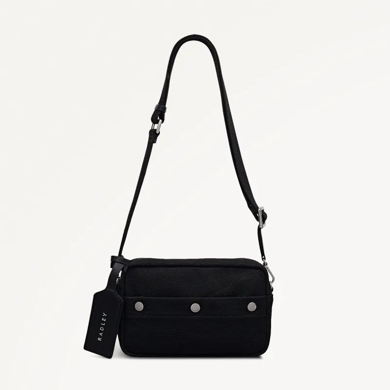 Hadleigh Place Fabric Small Ziptop Cross Body Bag in Black - 112213 sold by Radley