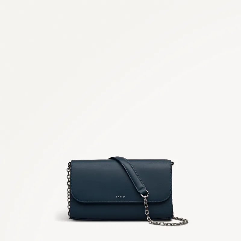 The Rathbone Leather Micro Flapover Cross Body Bag in Teal - 112206 sold by Radley