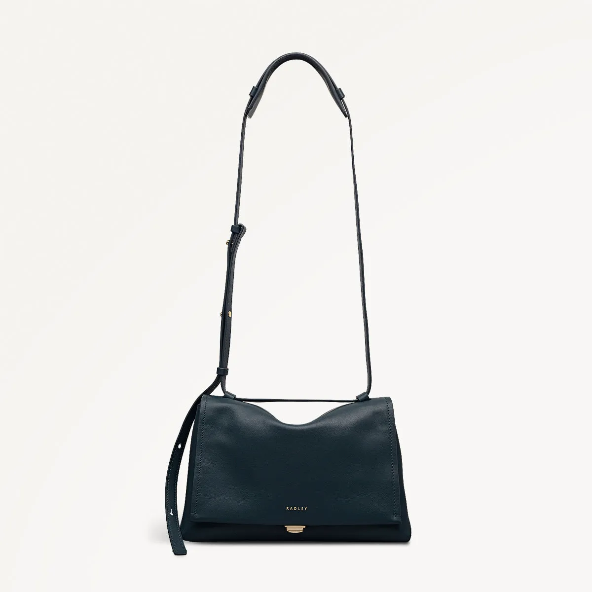Mercer Street Leather Medium Flapover Shoulder Bag in Teal - 112178 sold by Radley product image thumbnail 3