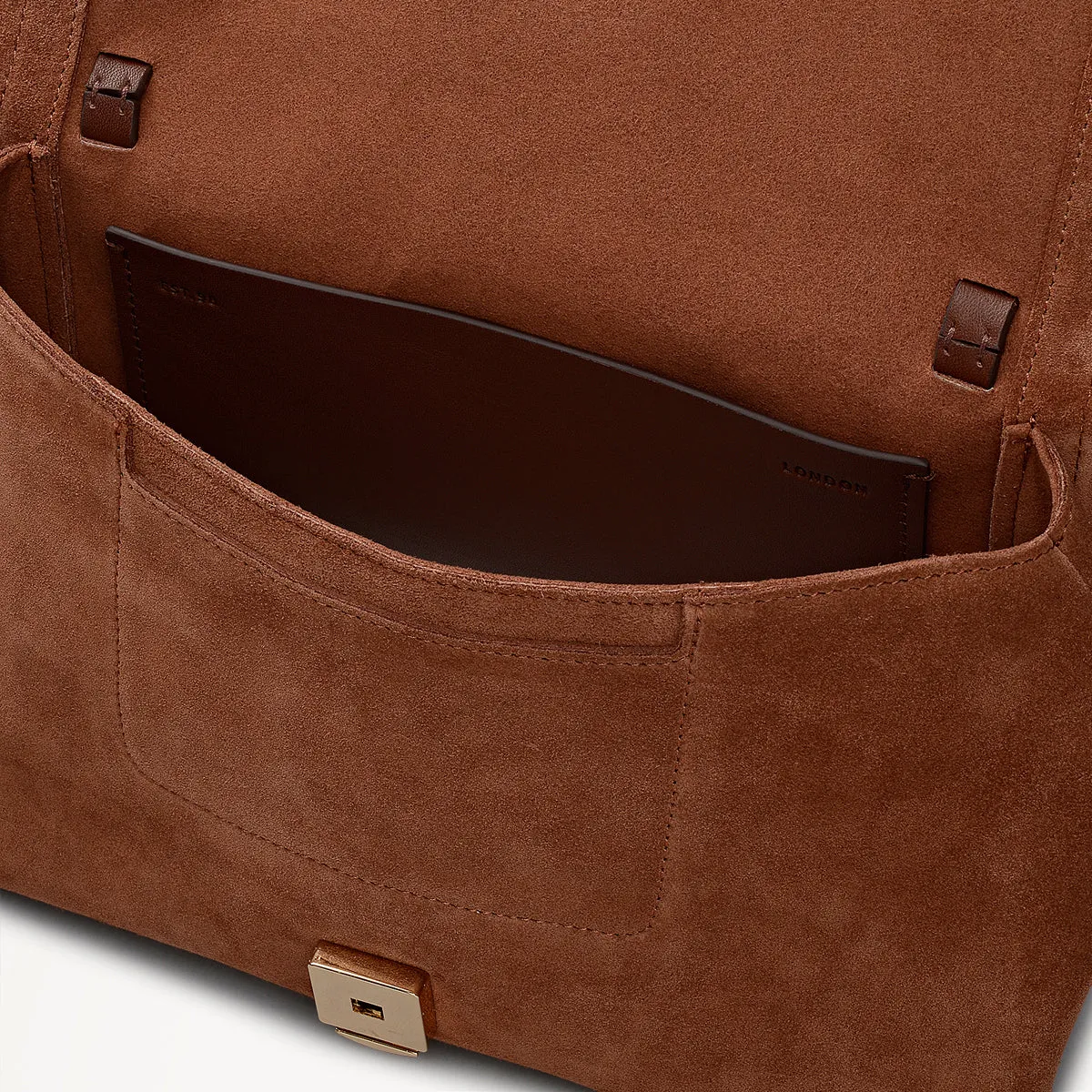 Mercer Street Leather Medium Flapover Shoulder Bag in Russet - 112180 sold by Radley product image thumbnail 5