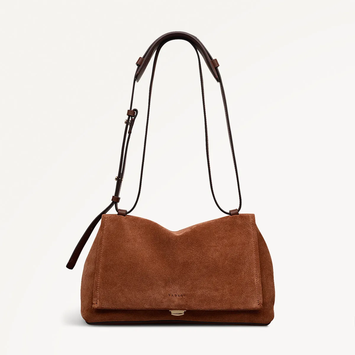 Mercer Street Leather Medium Flapover Shoulder Bag in Russet - 112180 sold by Radley