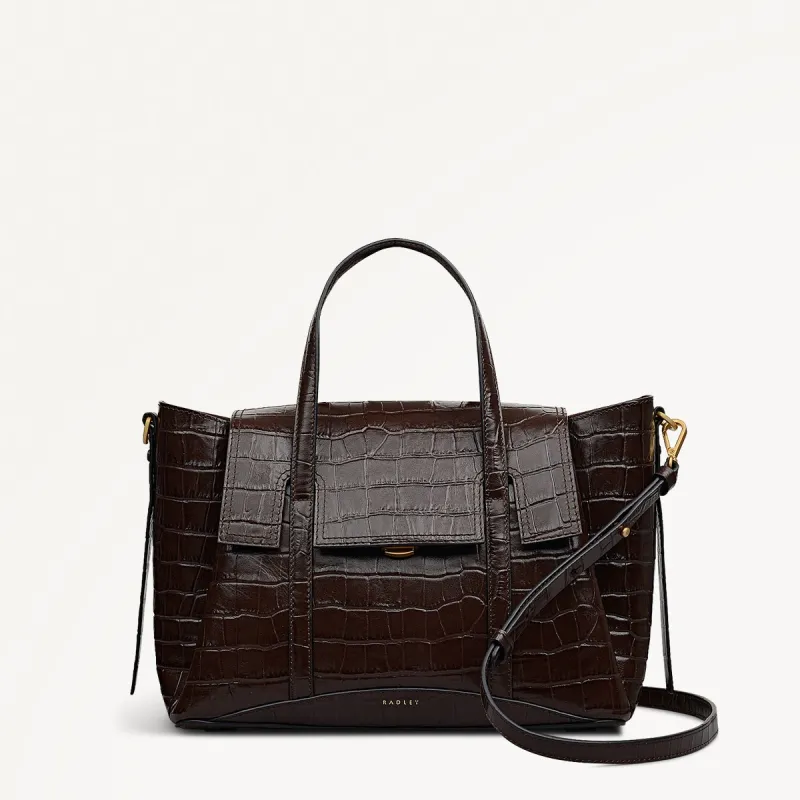 The Chancery - Faux Croc Medium Flapover Grab Bag - RHE31502 sold by Radley