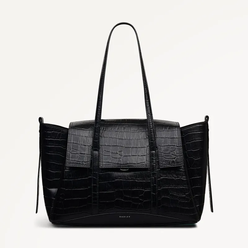 The Chancery - Faux Croc Medium Flapover Shoulder Bag - RHE31504 sold by Radley