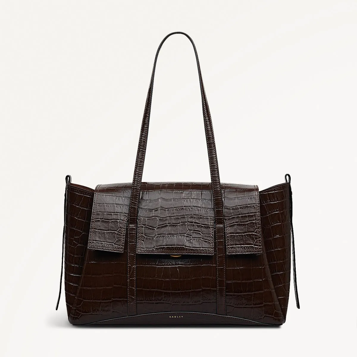 The Chancery - Faux Croc Large Flapover Shoulder Bag - RHE31501 sold by Radley