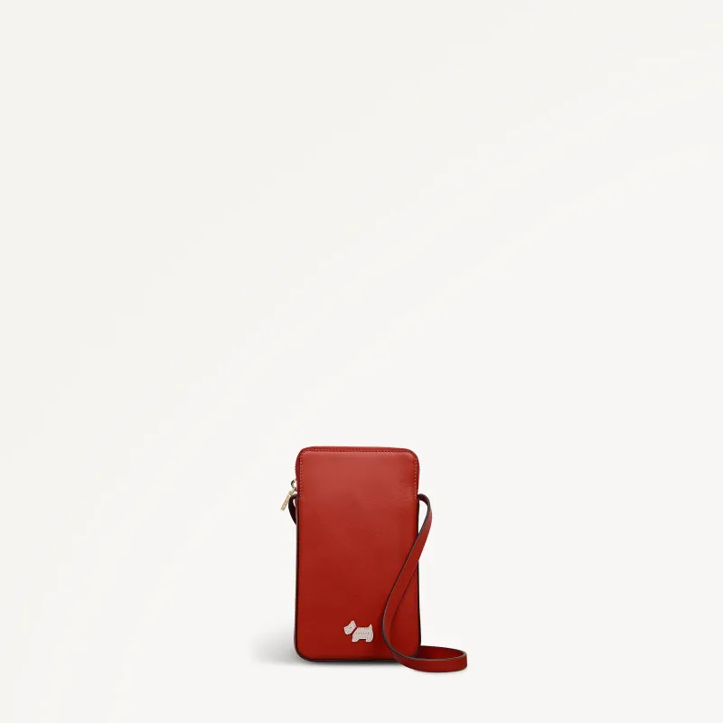 Heritage Radley - Protect Leather Medium Phone Cross Body Bag in Flame - 112764 sold by Radley