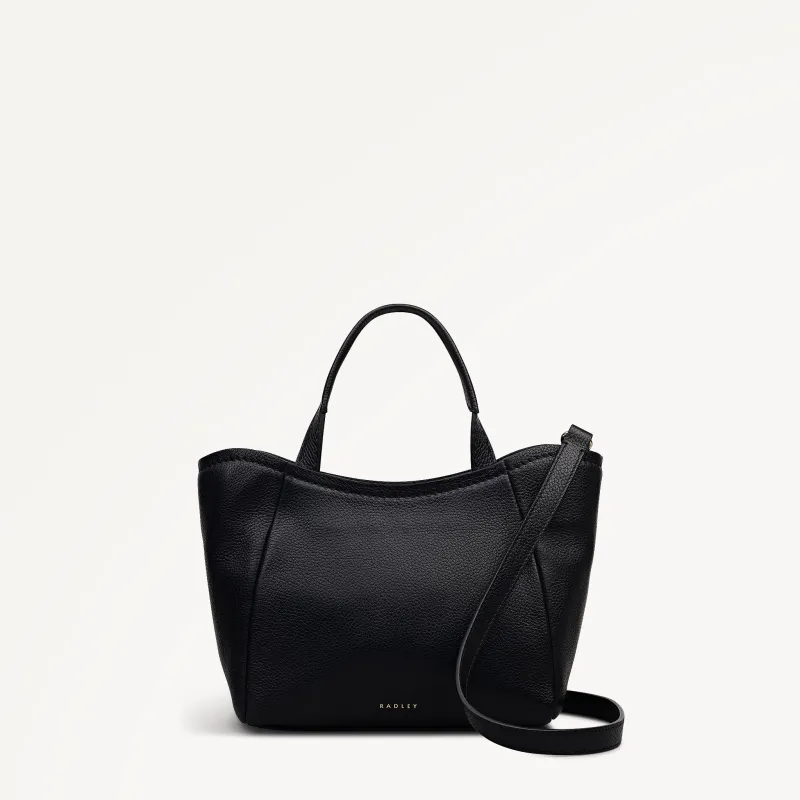 Muswell Lane Leather Small Ziptop Grab Bag in Black - 112661 sold by Radley