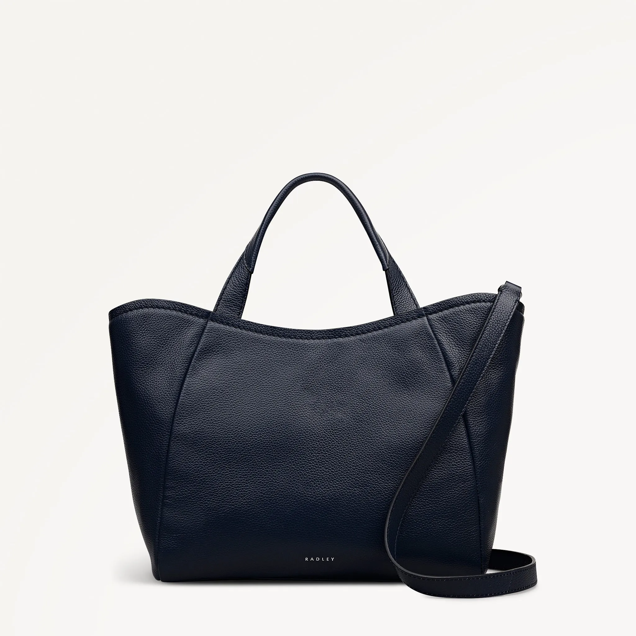 Muswell Lane Leather Medium Ziptop Grab Bag in Ink - 112659 sold by Radley