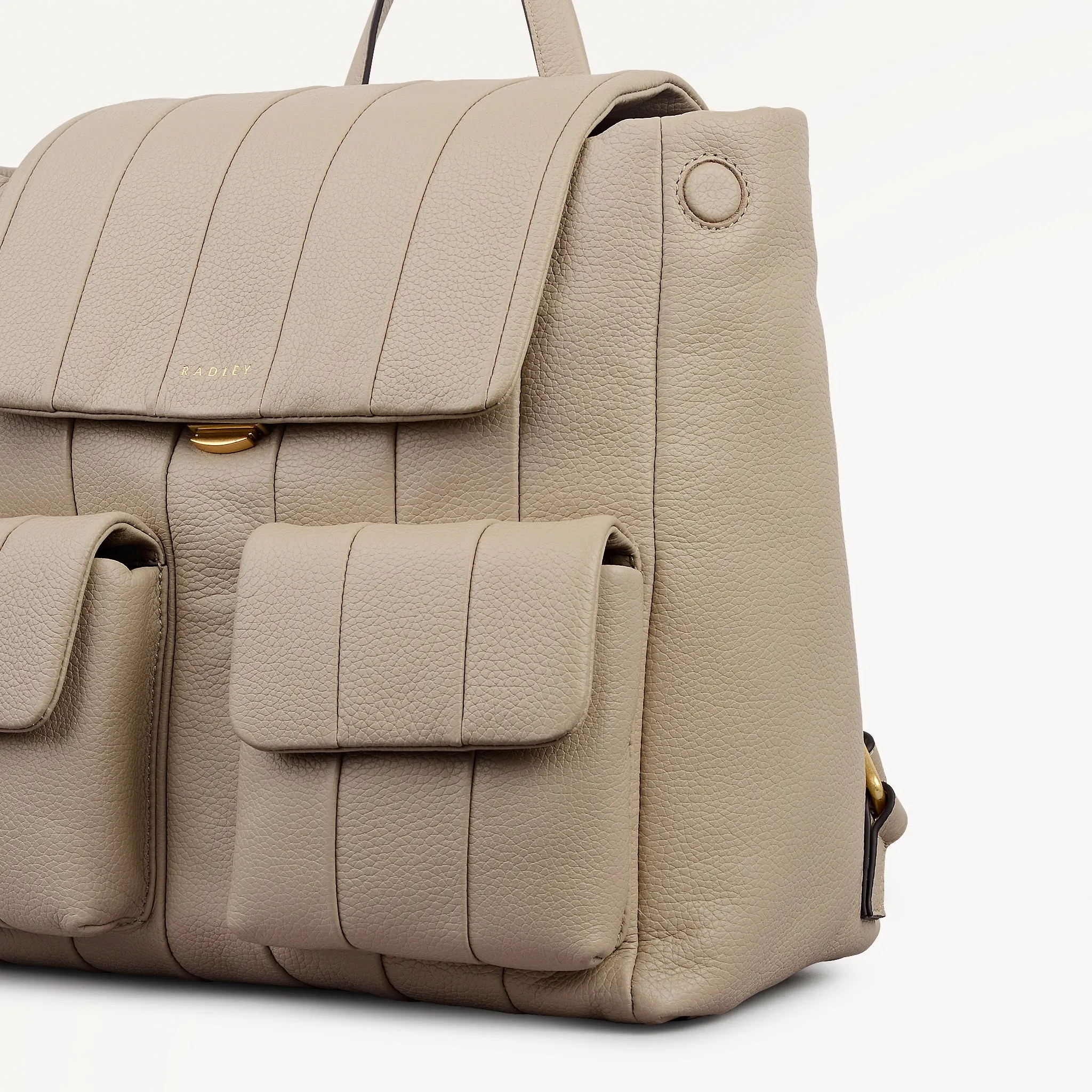 Burton Way Leather Medium Flapover Backpack in Porcini - 112651 sold by Radley product image thumbnail 4