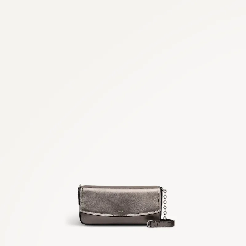 Crosby Alley Leather Large Phone Cross Body Bag in Gun Metal - 112645 sold by Radley