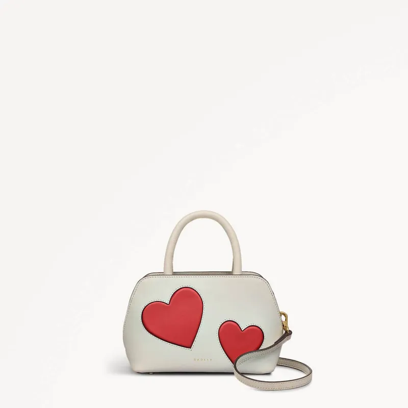 Valentines SS25 Leather Small Ziptop Grab Bag in Chalk - 110320 sold by Radley