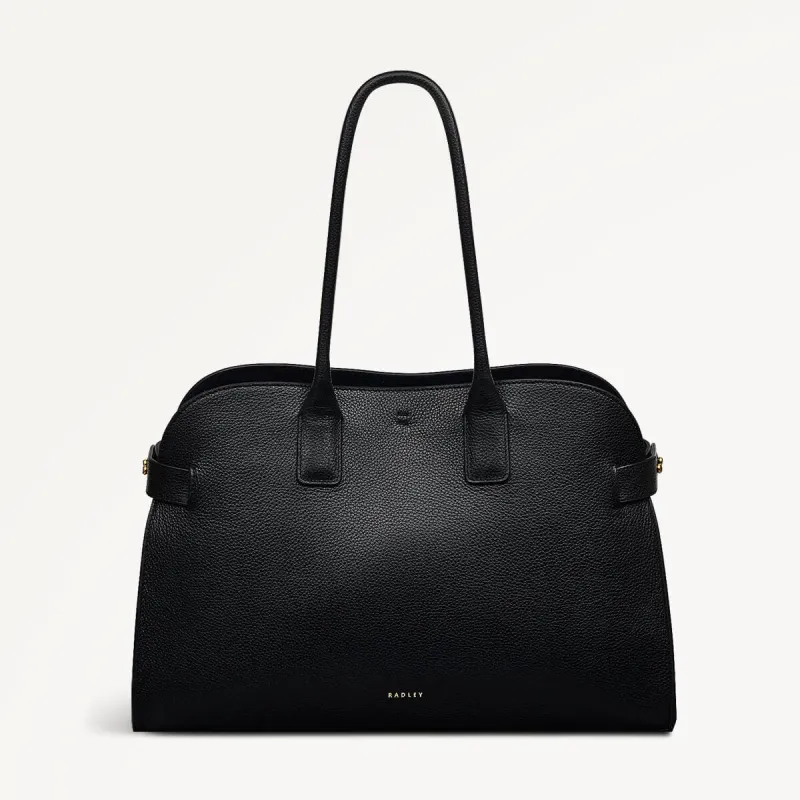 The Rathbone Leather Open Top Shoulder Bag in Black - 110287 sold by Radley