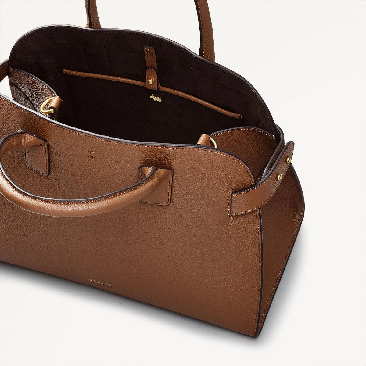 The Rathbone Leather Open Top Grab Bag in Saddle - 110286 sold by Radley product image thumbnail 4