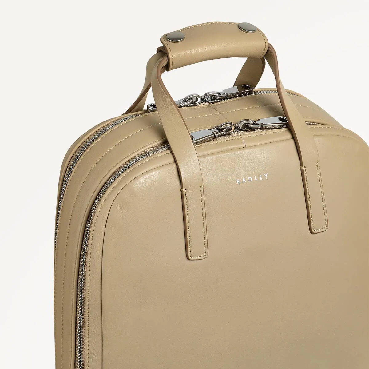 Dukes Place Leather Medium Zip Around Backpack in Stone - 110672 sold by Radley product image thumbnail 4