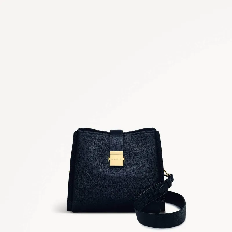 Sloane Street Leather Medium Ziptop Crossbody Bag in Black - 110432 sold by Radley