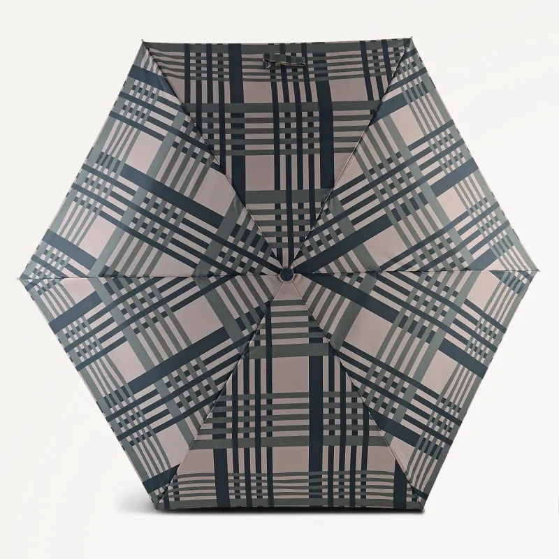 Check Fabric Responsible Handbag Umbrella in Porcini - 112518 sold by Radley