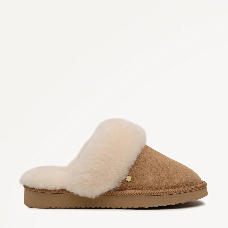 Maple Lane Classic Shearling Cuff Mule Tan - 112563 sold by Radley