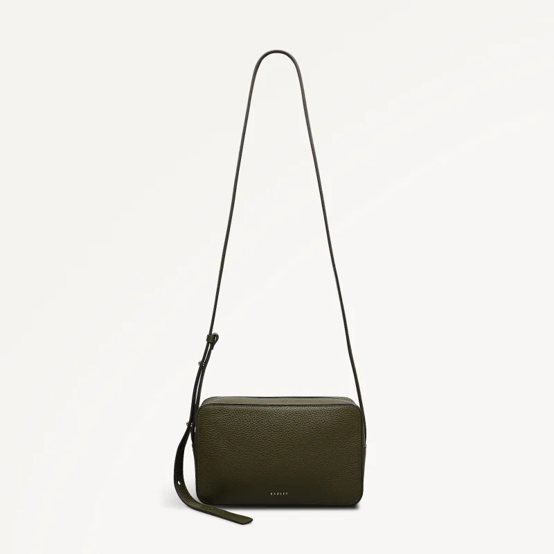 Duchess Close Leather Small Ziptop Cross Body Bag in Pine Needle - 112258 sold by Radley
