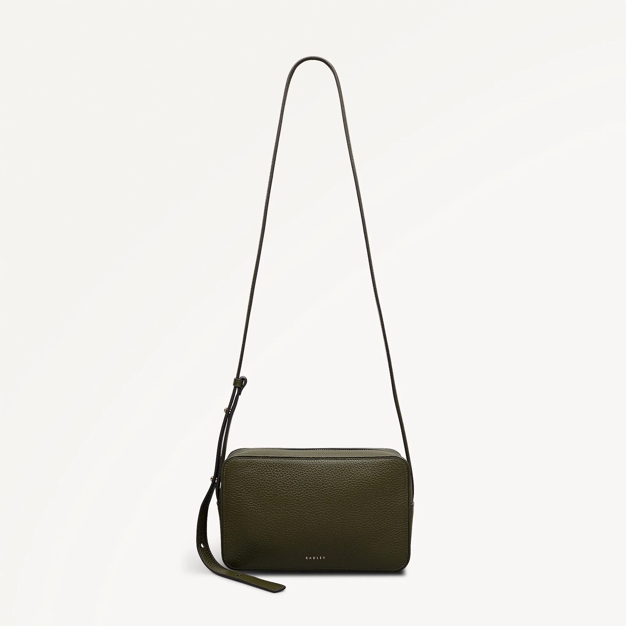 Duchess Close Leather Small Ziptop Cross Body Bag in Pine Needle - 112258 sold by Radley