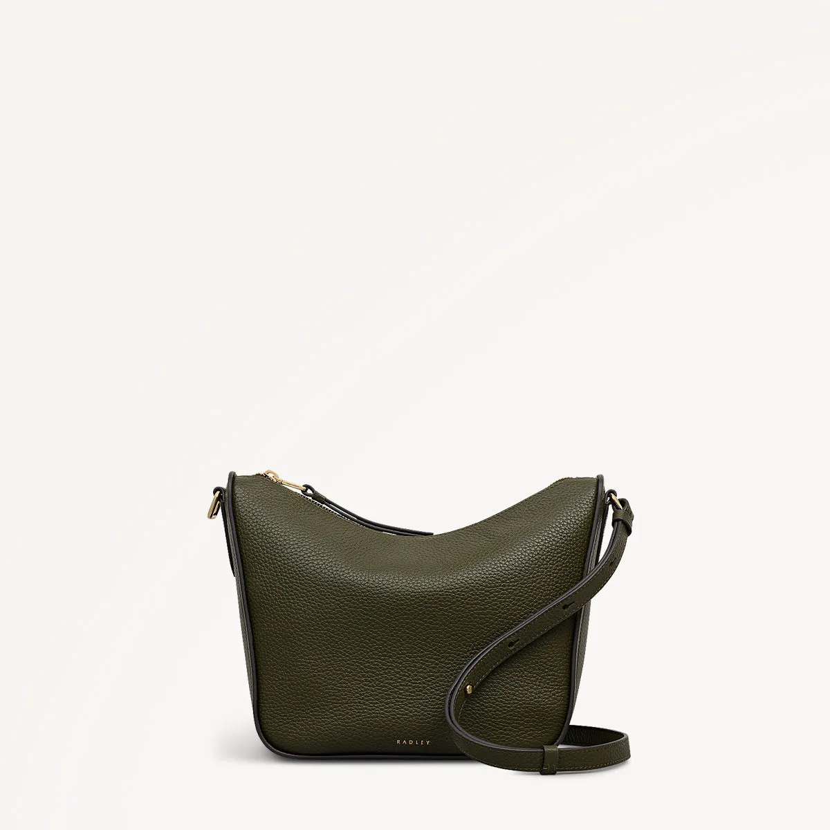Oak Street Leather Medium Ziptop Cross Body Bag in Pine Needle - 112242 sold by Radley