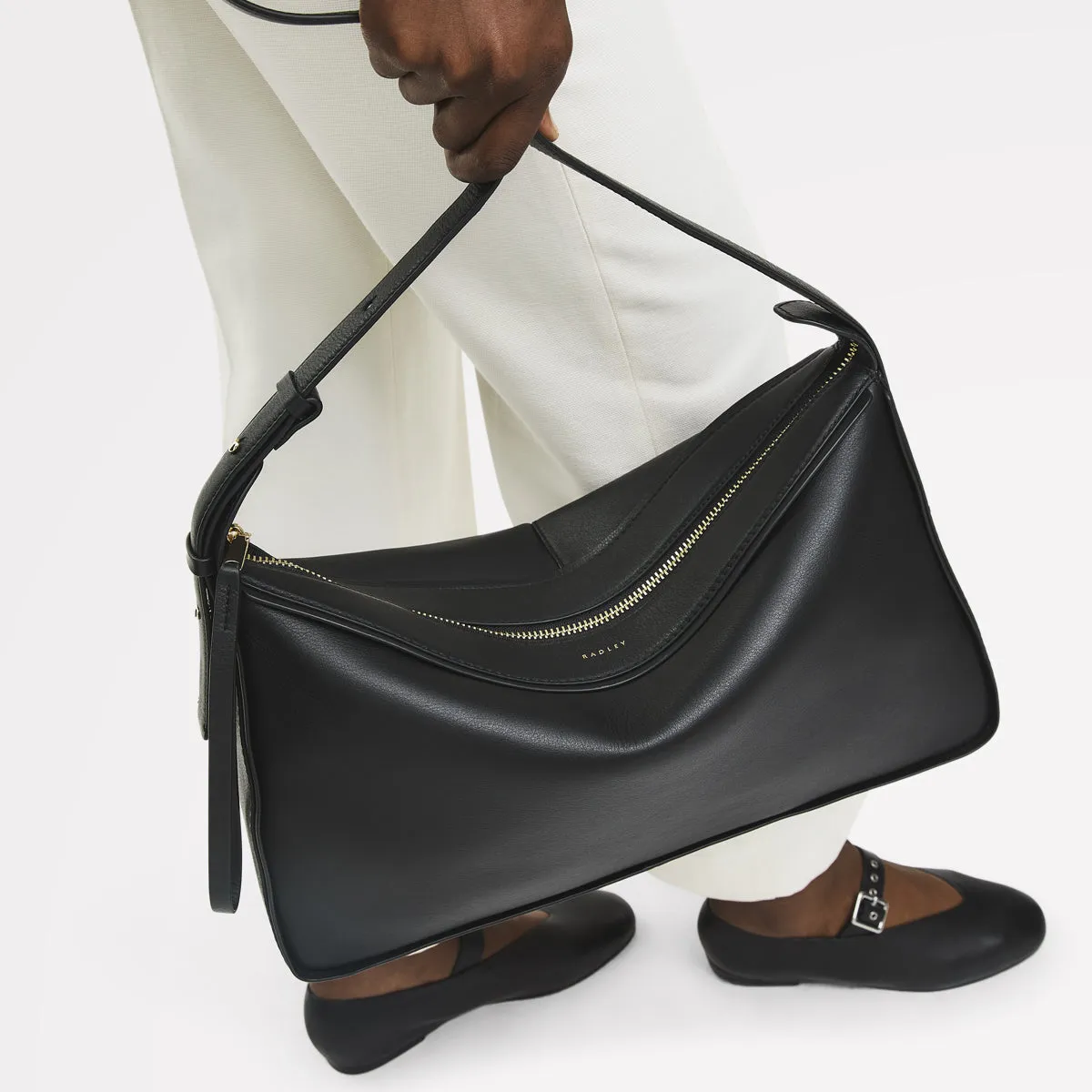 Westwell Lane Leather Large Ziptop Shoulder Bag in Black - 112287 sold by Radley product image thumbnail 2