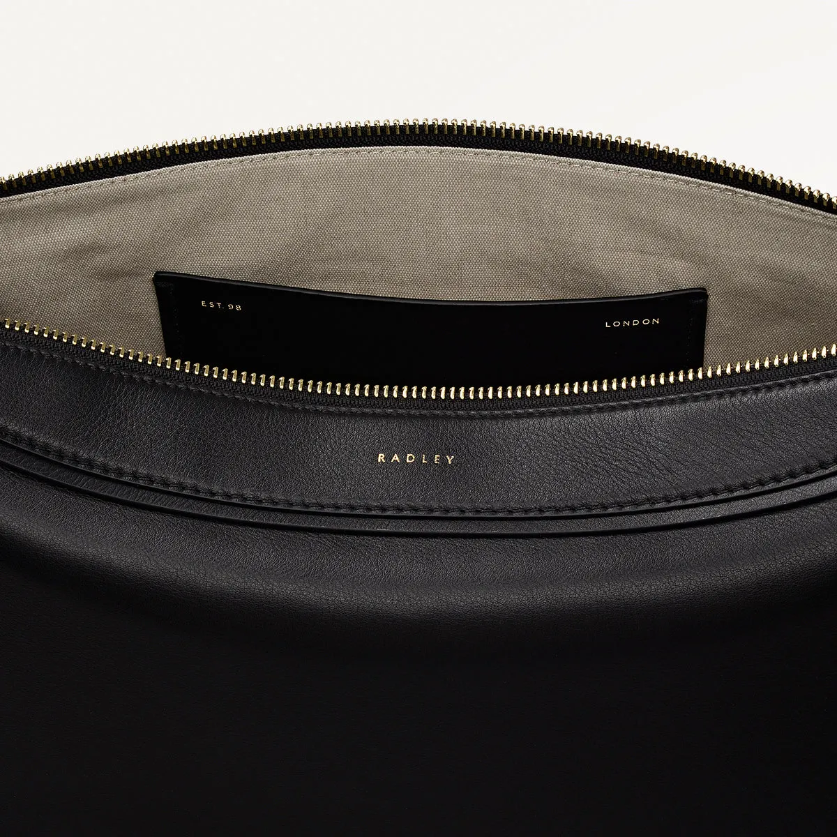 Westwell Lane Leather Large Ziptop Shoulder Bag in Black - 112287 sold by Radley product image thumbnail 4