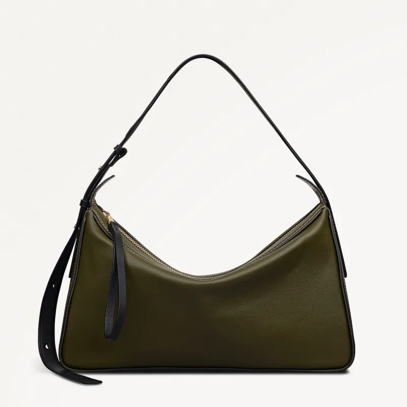 Westwell Lane Leather Large Ziptop Shoulder Bag in Pine Needle - 112288 sold by Radley