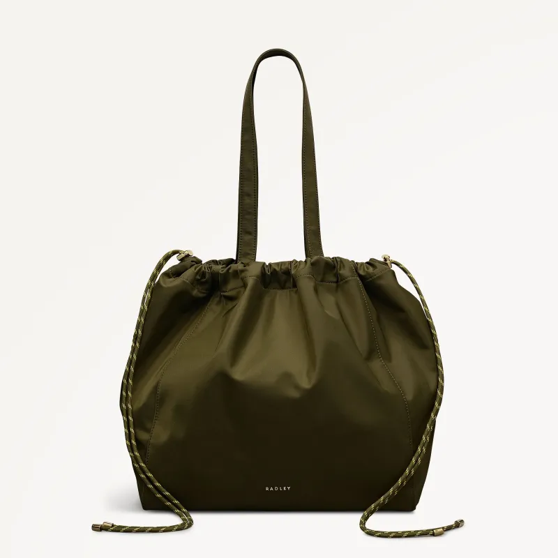 Eden Row Fabric Large Open Top Tote Bag in Khaki - 112322 sold by Radley