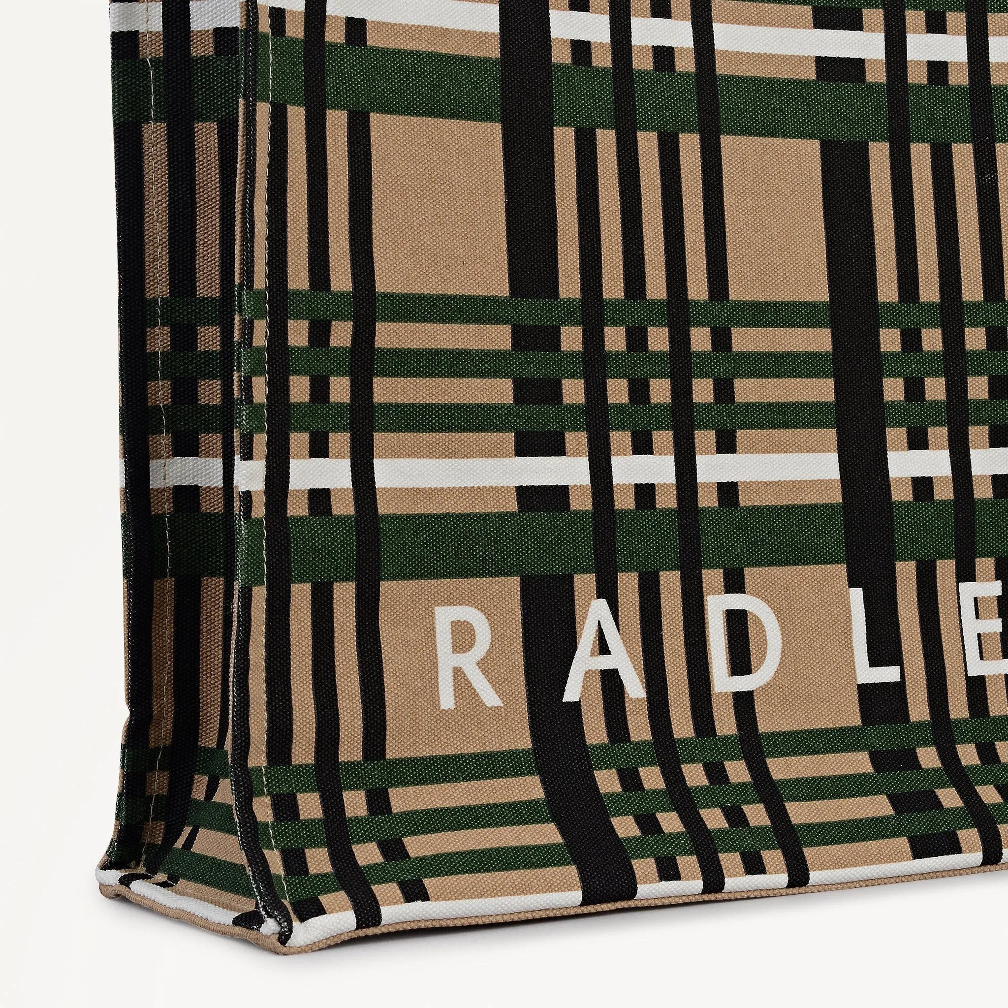 Check Fabric Medium Open Top Tote in Porcini - 112464 sold by Radley product image thumbnail 4