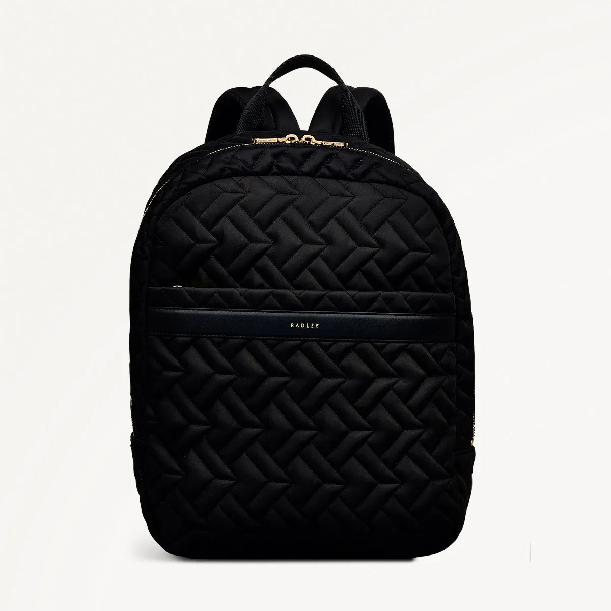 Holland Park Fabric Medium Ziptop Backpack in Black - H2074001 sold by Radley