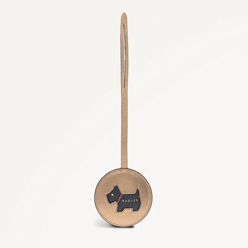 Radley Cookie Cutter Leather Leather Bag Charm in Olive Gold - 112716 sold by Radley